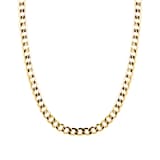 Goldsmiths 9ct Yellow Gold Hollow Curb 5mm 20 Inch Chain