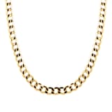 Goldsmiths 9ct Yellow Gold Hollow Curb 24 Inch Chain