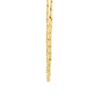 Goldsmiths 9ct Yellow Gold Hollow Curb 24 Inch Chain