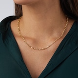 Goldsmiths 9ct Yellow Gold Hollow Belcher Chain