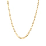 Goldsmiths 9ct Yellow Gold Hollow Curb Chain 20in