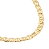 Goldsmiths 9ct Yellow Gold Anchor Chain Necklace 20 Inch