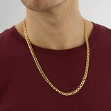 Goldsmiths 9ct Yellow Gold Hollow Anchor 20 Inch Chain