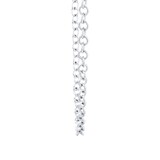 Goldsmiths 9ct White Gold 61cm (24") Oval Belcher Chain