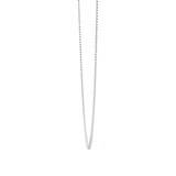 Goldsmiths 9ct White Gold Closed Curb Chain