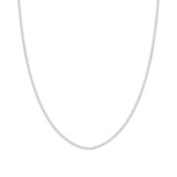 Goldsmiths 9ct White Gold Closed Curb Chain