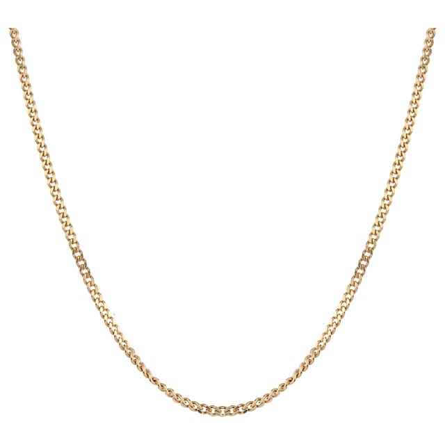 Goldsmiths 9ct Yellow Gold Curb 18 Inch Necklace