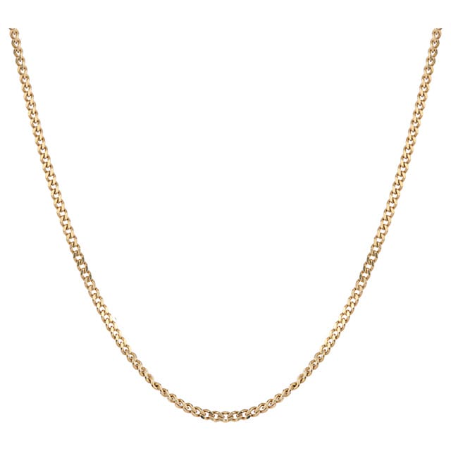 Goldsmiths 9ct Yellow Gold Curb 18 Inch Necklace