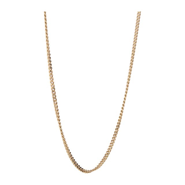 Goldsmiths 9ct White Gold Curb 16 Inch Necklace