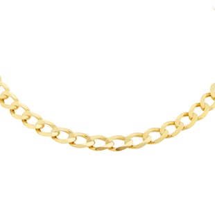 Goldsmiths 9ct Yellow Gold 20 inch Flat Curb Chain