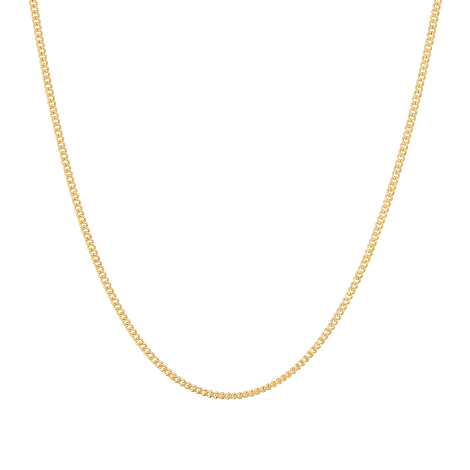 Mappin & Webb 18ct Yellow Gold 18-20 Inch Curb Chain Mappin & Webb 18ct Yellow Gold 18-20 Inch Curb Chain