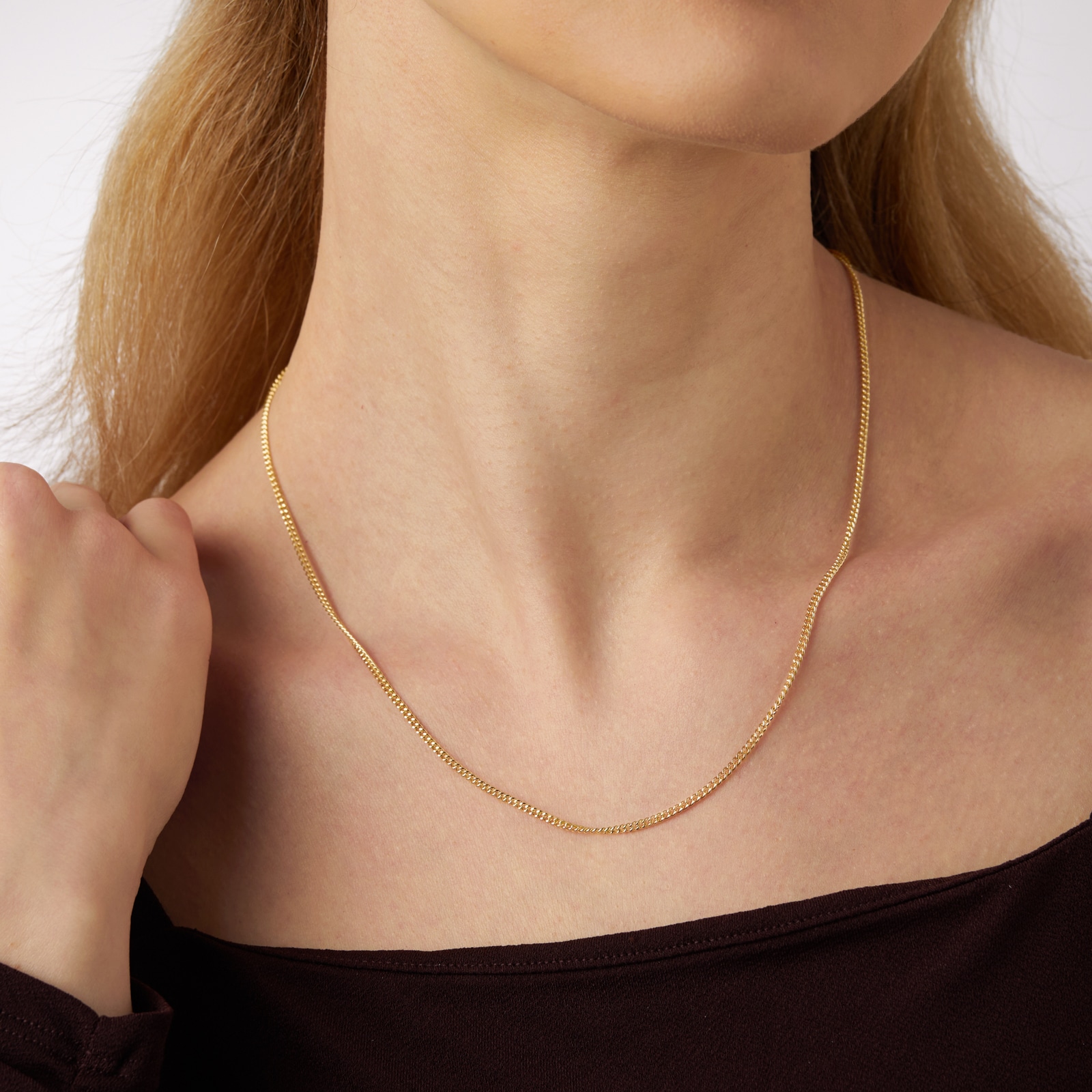 Mappin & Webb 18ct Yellow Gold 18-20 Inch Curb Chain Mappin & Webb 18ct Yellow Gold 18-20 Inch Curb Chain