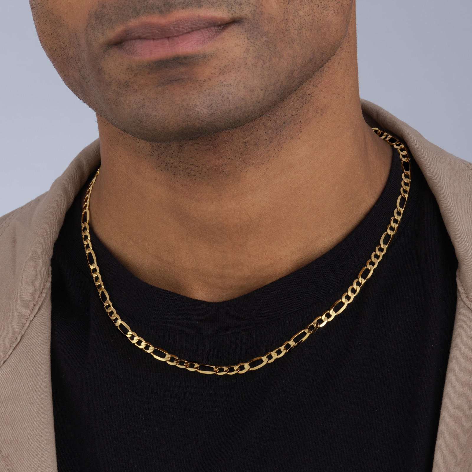 Mappin & Webb 14ct Yellow Gold 5.3mm 20 Inch Figaro Chain Mappin & Webb 14ct Yellow Gold 5.3mm 20 Inch Figaro Chain
