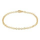 Goldsmiths 9ct Yellow Gold Trace Chain Bracelet