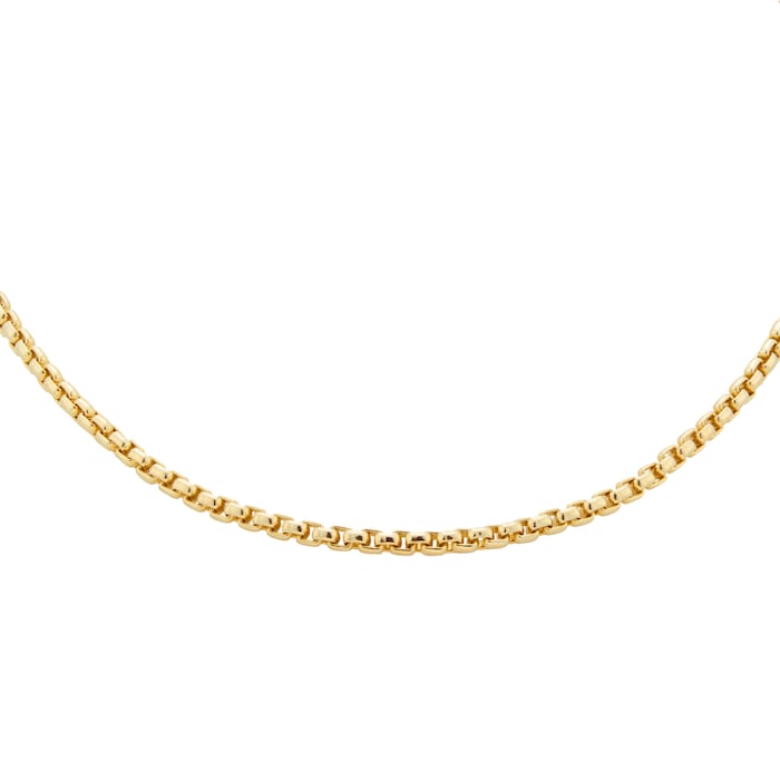 Goldsmiths 9ct Yellow Gold 20 inch Box Belcher Chain