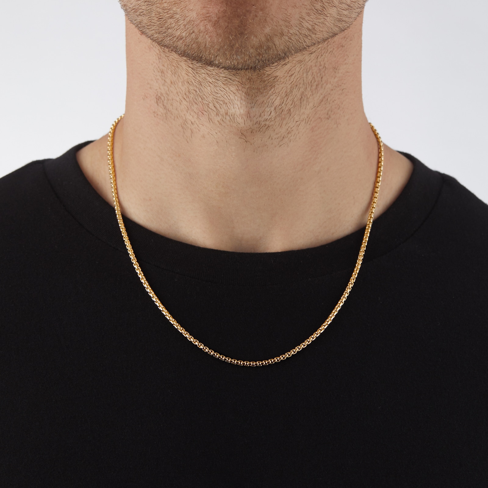 Goldsmiths 9ct Yellow Gold 20 inch Box Belcher Chain Goldsmiths 9ct Yellow Gold 20 inch Box Belcher Chain