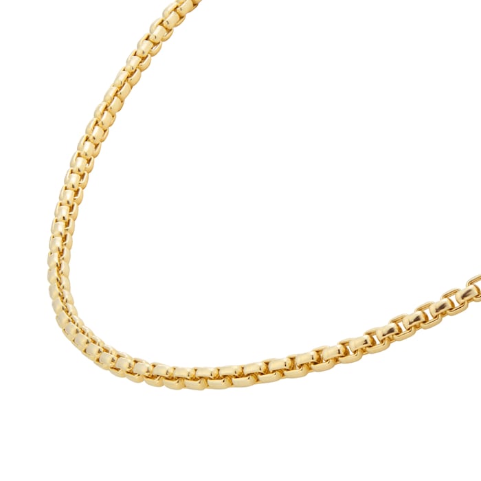 Goldsmiths 9ct Yellow Gold 20 inch Box Belcher Chain