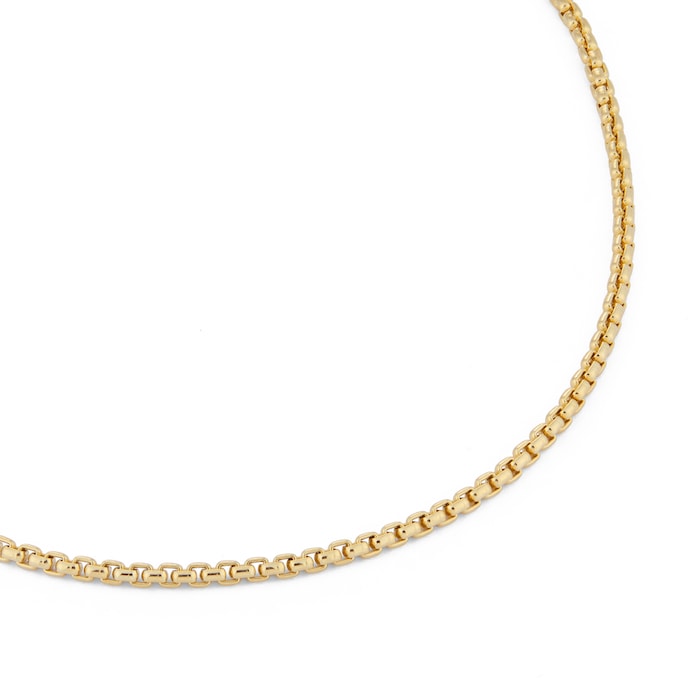 Goldsmiths 9ct Yellow Gold 20 inch Box Belcher Chain