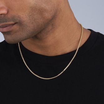 Mappin & Webb 14ct Yellow Gold 2.7mm 18 Inch Box Chain Mappin & Webb 14ct Yellow Gold 2.7mm 18 Inch Box Chain