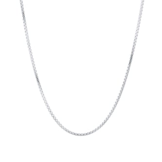 Mappin & Webb 14ct White Gold 2.7mm 18 Inch Box Chain Mappin & Webb 14ct White Gold 2.7mm 18 Inch Box Chain