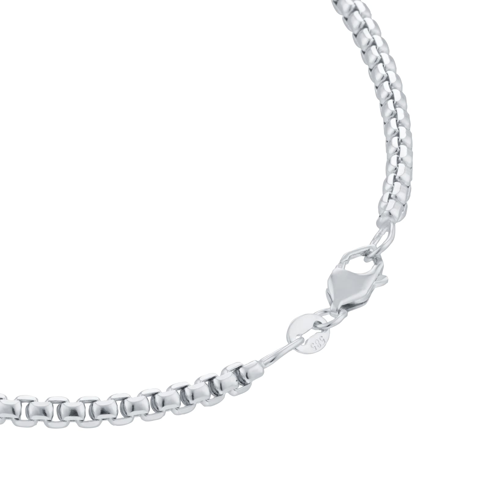 Mappin & Webb 14ct White Gold 2.7mm 20 Inch Box Chain