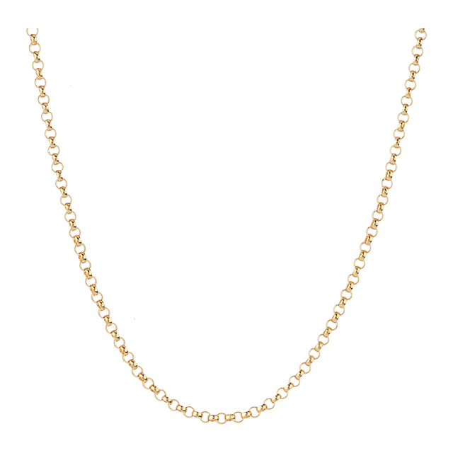 Goldsmiths 9ct Yellow Gold Belcher 16" Necklace