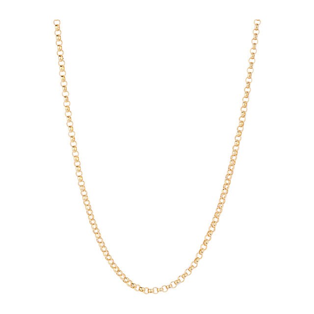 Goldsmiths 9ct Yellow Gold Belcher 16" Necklace