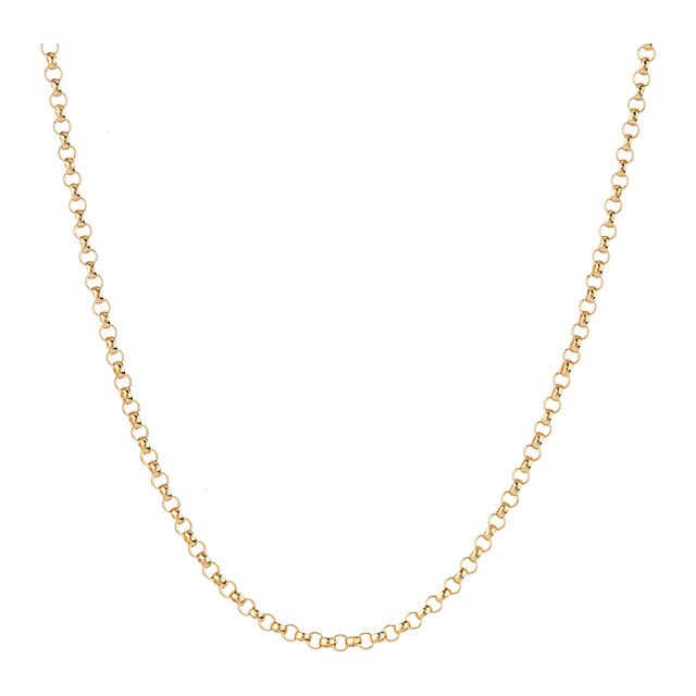 Goldsmiths 9ct Yellow Gold Belcher 18 Inch Necklace