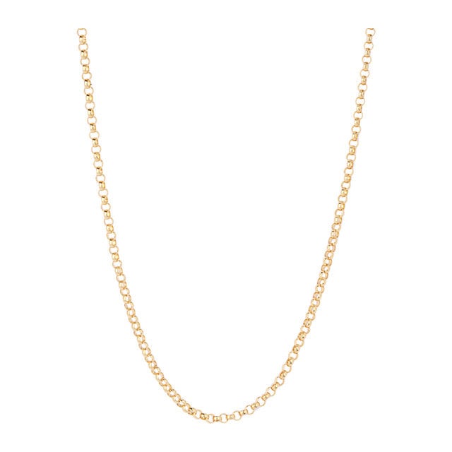 Goldsmiths 9ct Yellow Gold Belcher 18 Inch Necklace