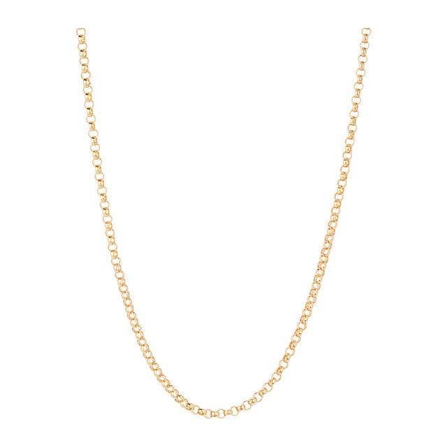 Goldsmiths 9ct Yellow Gold Belcher 18 Inch Necklace