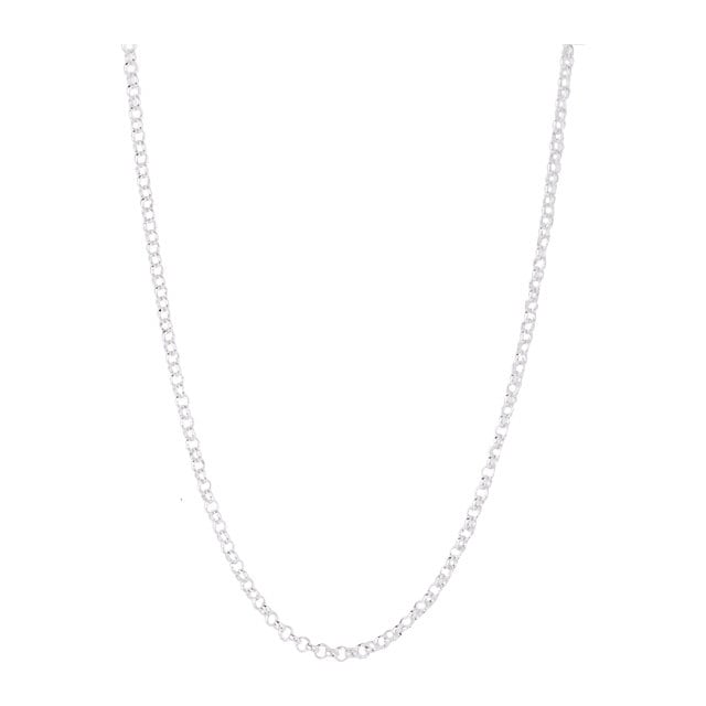 Goldsmiths 9ct White Gold Belcher 16" Necklace