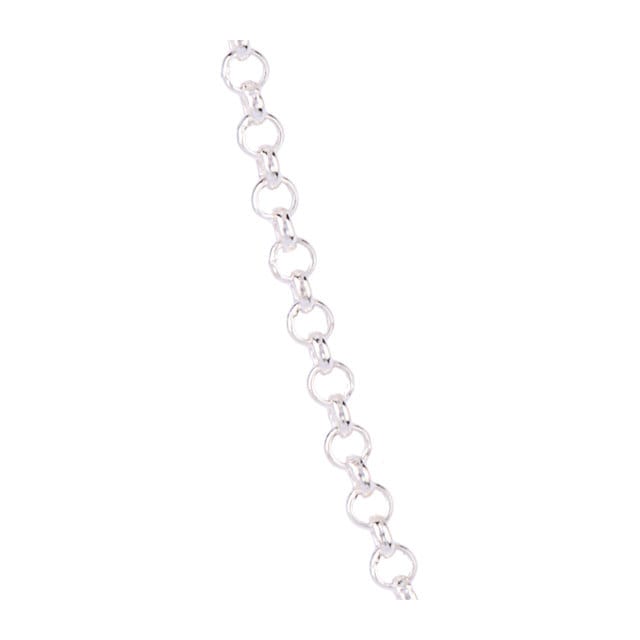 Goldsmiths 9ct White Gold Belcher 18 Inch Necklace