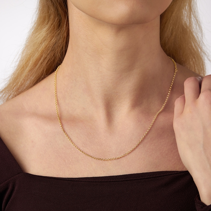 Mappin & Webb 18ct Yellow Gold 18-20 Inch Belcher Chain