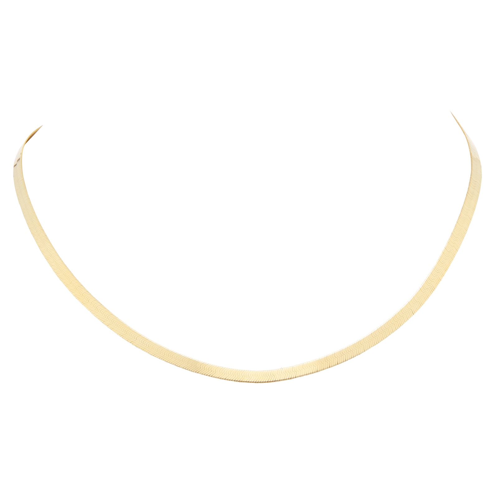 Mappin & Webb 18ct Yellow Gold Thin Herringbone Chain