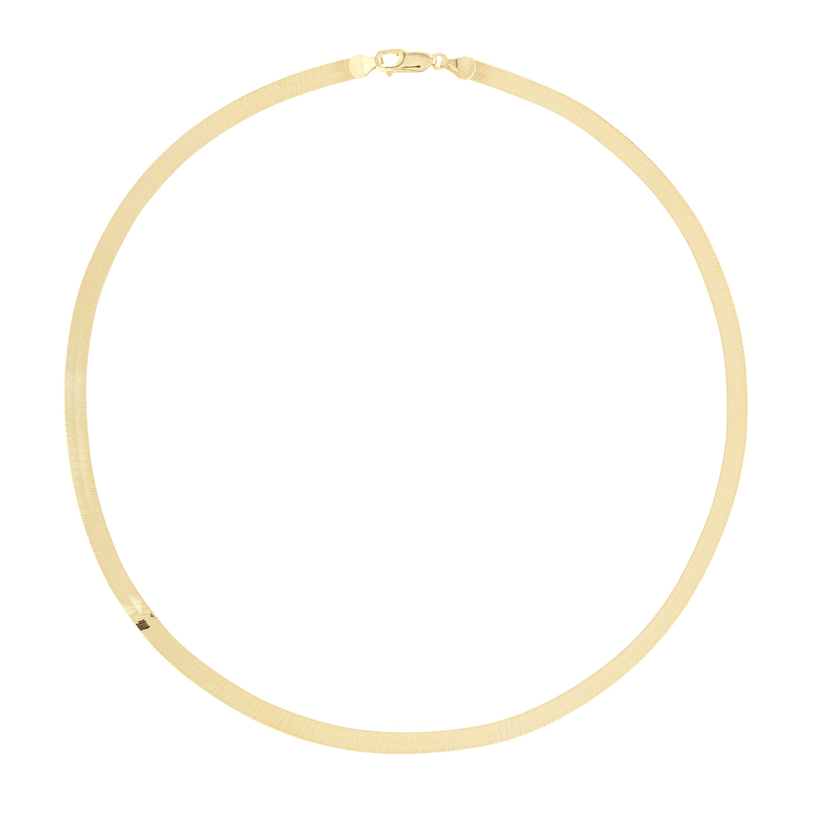 Goldsmiths 9ct Yellow Gold Thick Herringbone Chain Goldsmiths 9ct Yellow Gold Thick Herringbone Chain