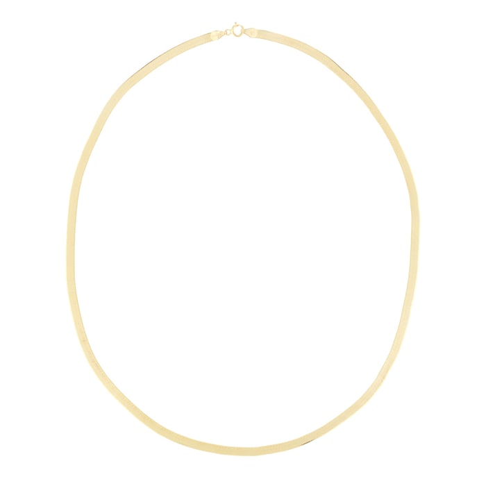 Goldsmiths 9ct Yellow Gold Thin Herringbone Chain