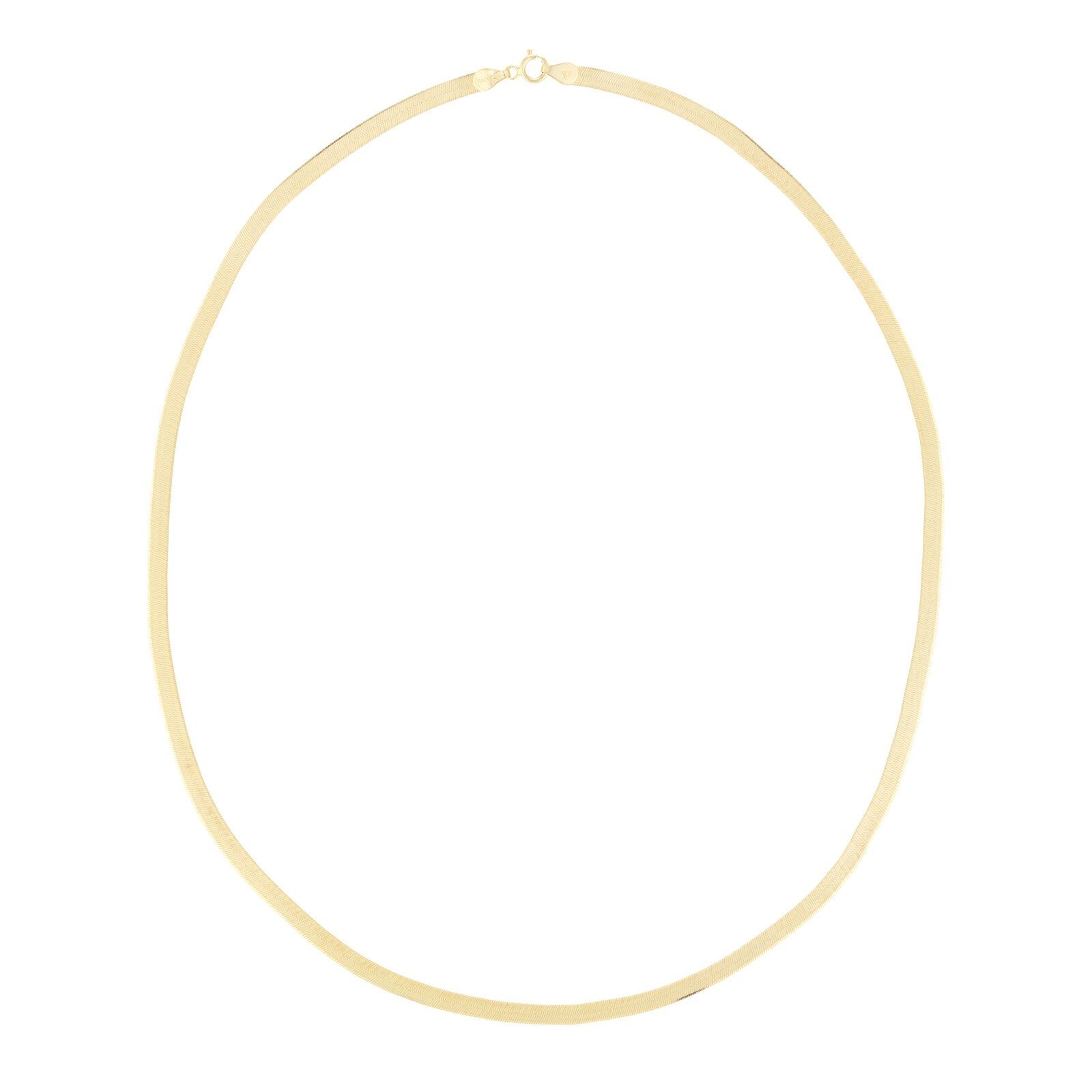 Goldsmiths 9ct Yellow Gold Thin Herringbone Chain