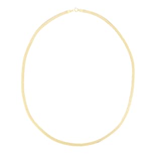 Goldsmiths 9ct Yellow Gold Thin Herringbone Chain