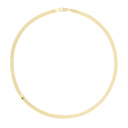 13080007 - 18ct Yellow Gold Thick Herringbone 18inch Chain
