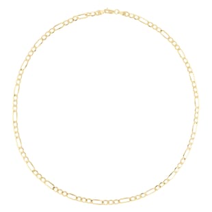 Goldsmiths 9ct Yellow Gold Figaro Chain