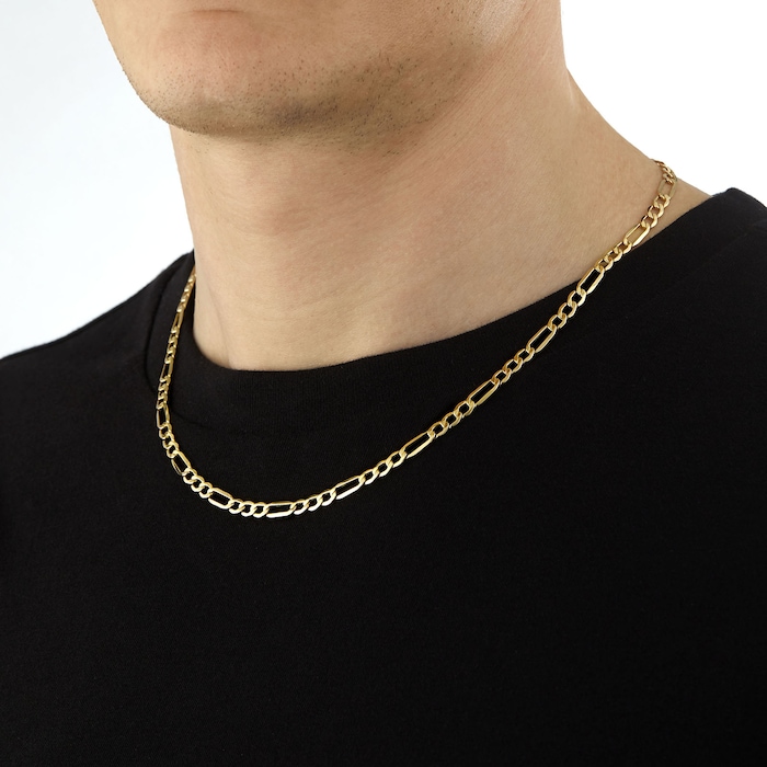 Goldsmiths 9ct Yellow Gold Figaro Chain