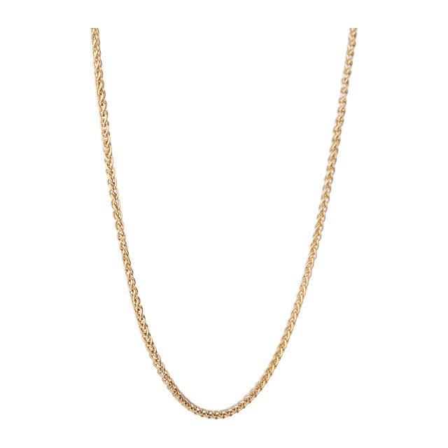 Goldsmiths 9ct Yellow Gold Spiga 16" Necklace