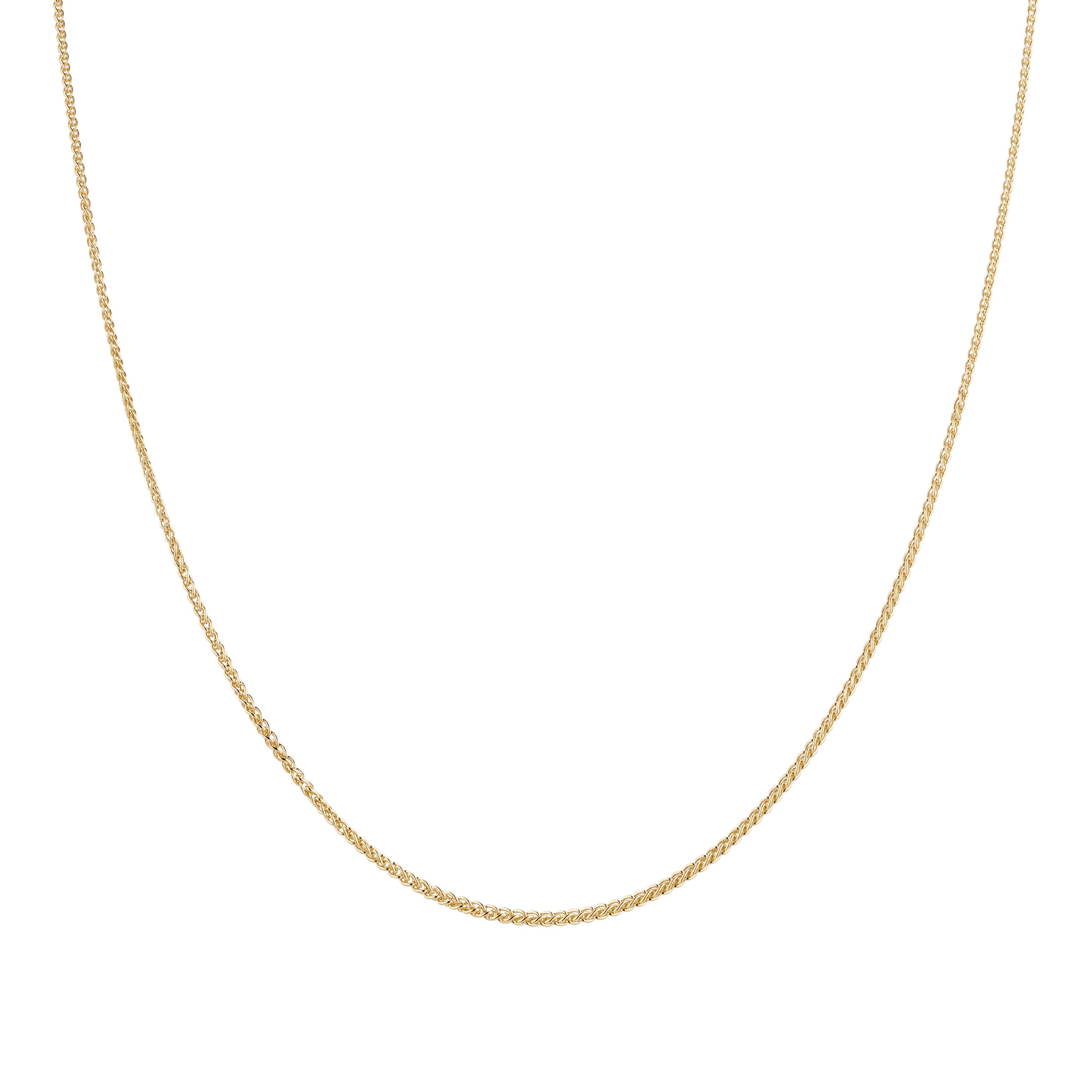 9ct Yellow Gold Spiga 18 Inch Necklace