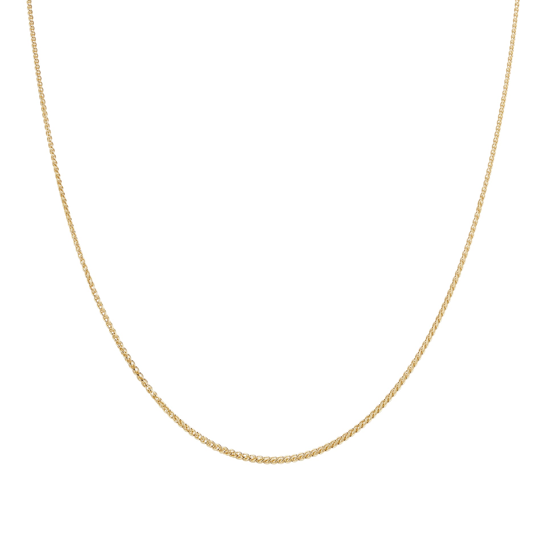 Goldsmiths 9ct Yellow Gold Spiga 18 Inch Necklace Goldsmiths 9ct Yellow Gold Spiga 18 Inch Necklace
