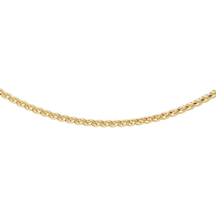 Goldsmiths 9ct Yellow Gold Spiga 18 Inch Necklace