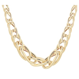 Goldsmiths 9ct Italian Gold Graduated Necklace