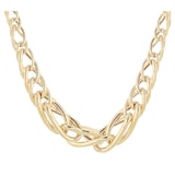 Goldsmiths 9ct Italian Gold Graduated Necklace
