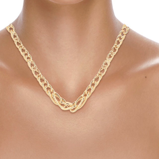 Goldsmiths 9ct Italian Gold Graduated Necklace