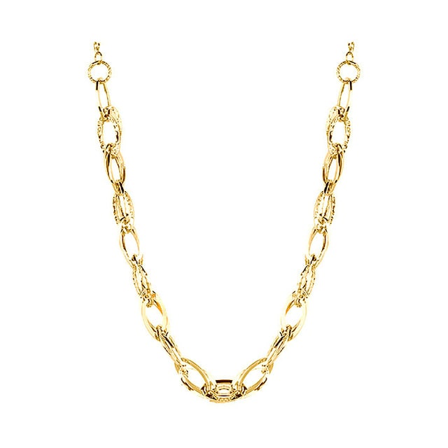 Goldsmiths 9ct Yellow Gold Multi Link Chain Necklace