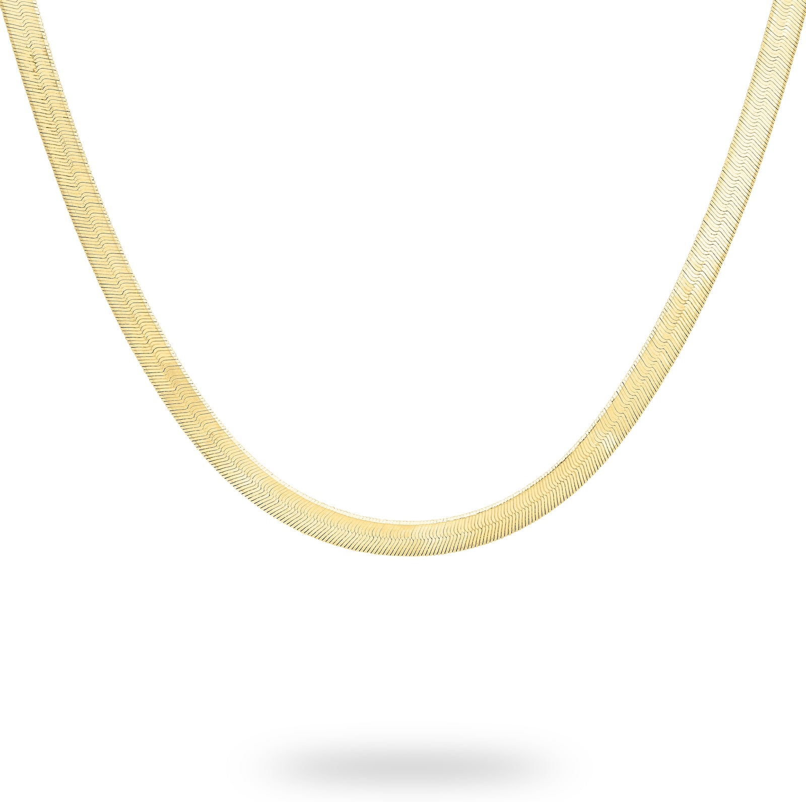 18ct Tri-Colour Gold Herringbone Chain Necklace – Harper Kendall